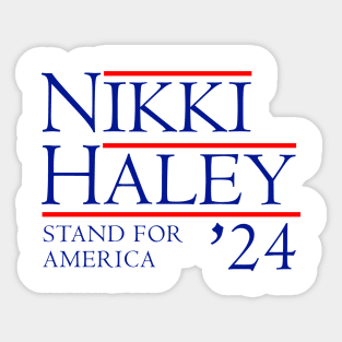 Nikki Haley 2024 Stand For America Sticker